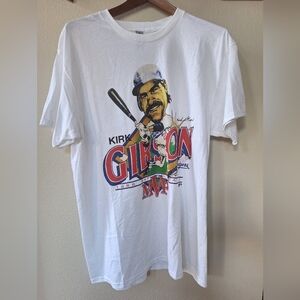Kirk Gibson 1988 MVP Gildan Caricature Shirt Mens size L